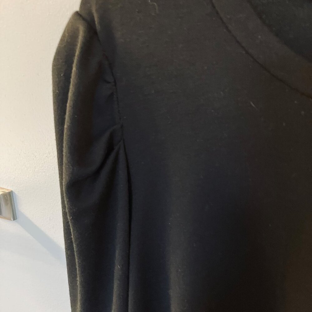 Cest La Vie Black Long Sleeve Women's Top Large - Picture 6 of 7